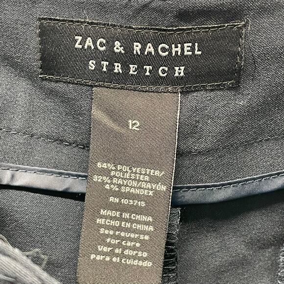 Zac and Rachel Stretch Dress Pants Navy Size 12 NWT - Picture 7 of 7